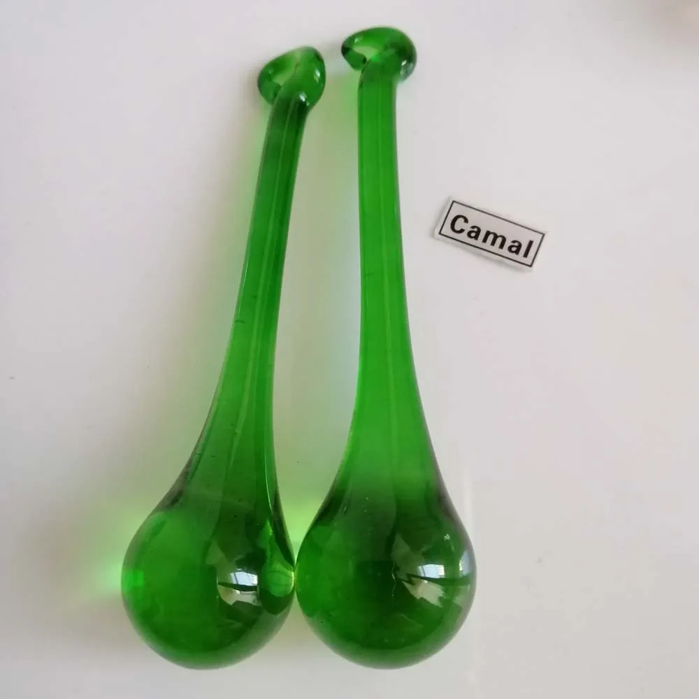 

2 шт., стеклянные подвески для люстры, 20 Х80 мм, 6 цветов