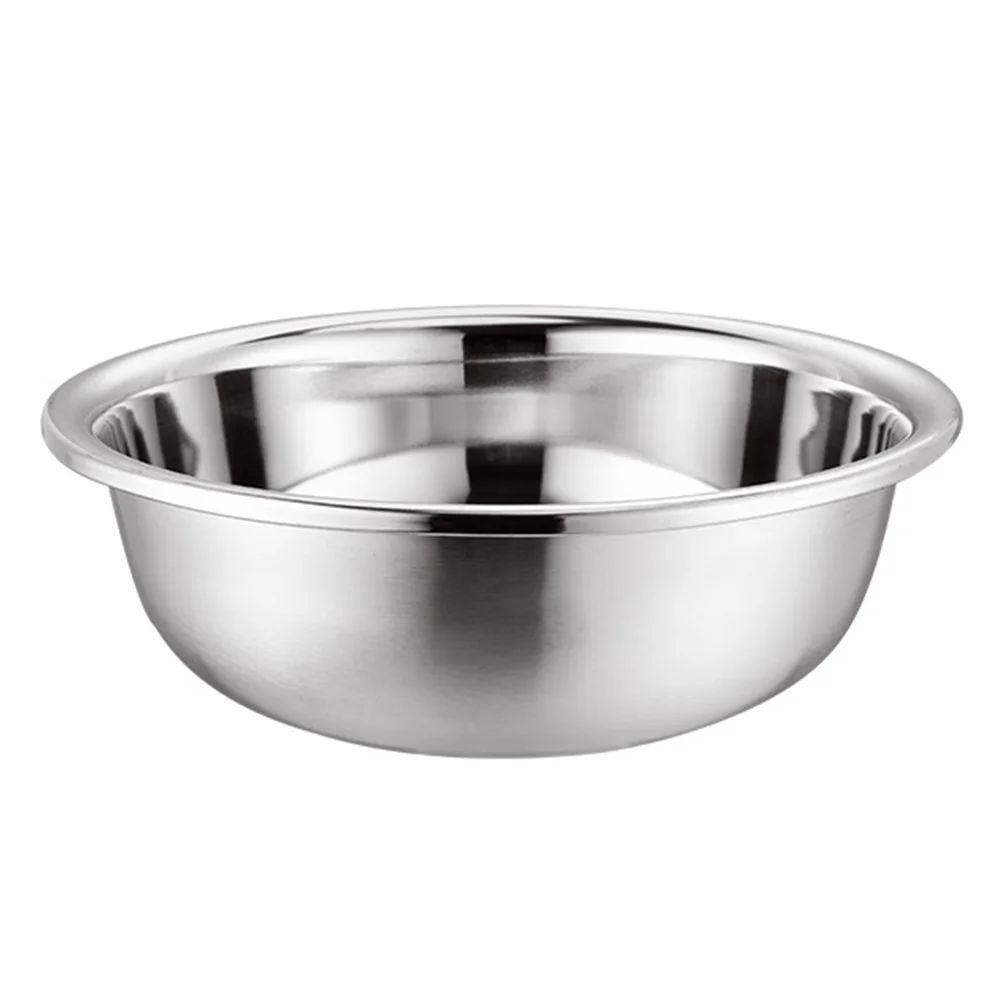 

Laundry Tub Kitchen Utensil Egg Container Mix Soup Bowl Stainless Steel Basin Salad