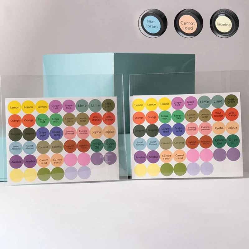 192 шт./лист практичные красочные бумажные наклейки этикетки для стеклянных