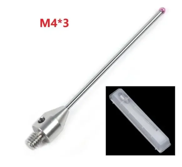 Сенсорный щуп CMM Стилус диаметром 3 мм Рубинный шарик Керамический стержень M4 CMM A-5003-3680/ 0051 Инструменты Сенсорный щуп Машины и компараторы CMM