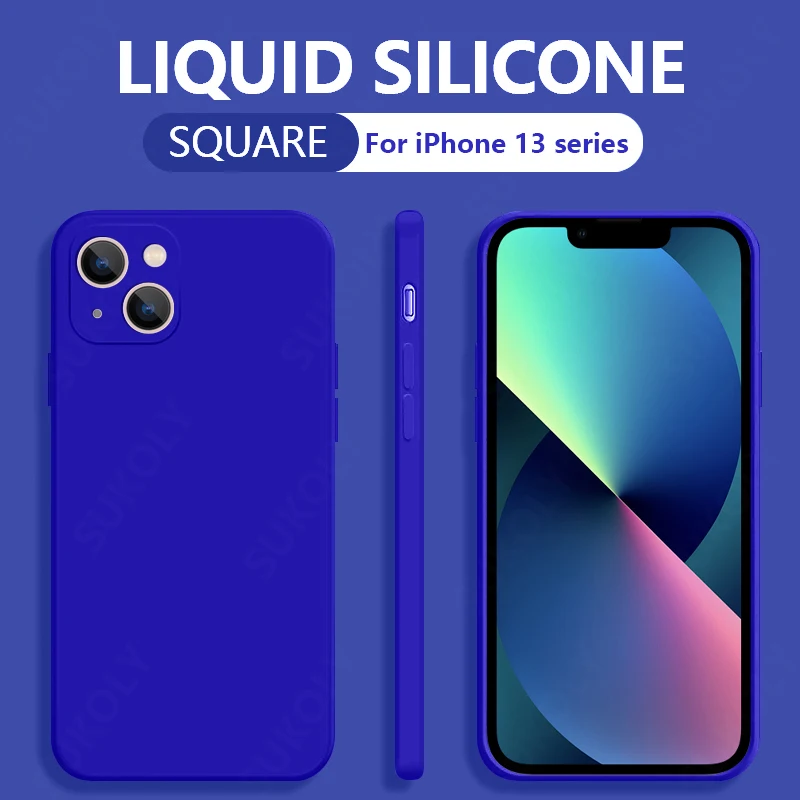

For iPhone 11 12 13 Pro SE 2 Case Luxury Original Silicone Full Protect Soft Cover For iPhone X XR XS Max 7 8 6 6s 13 Pro Case