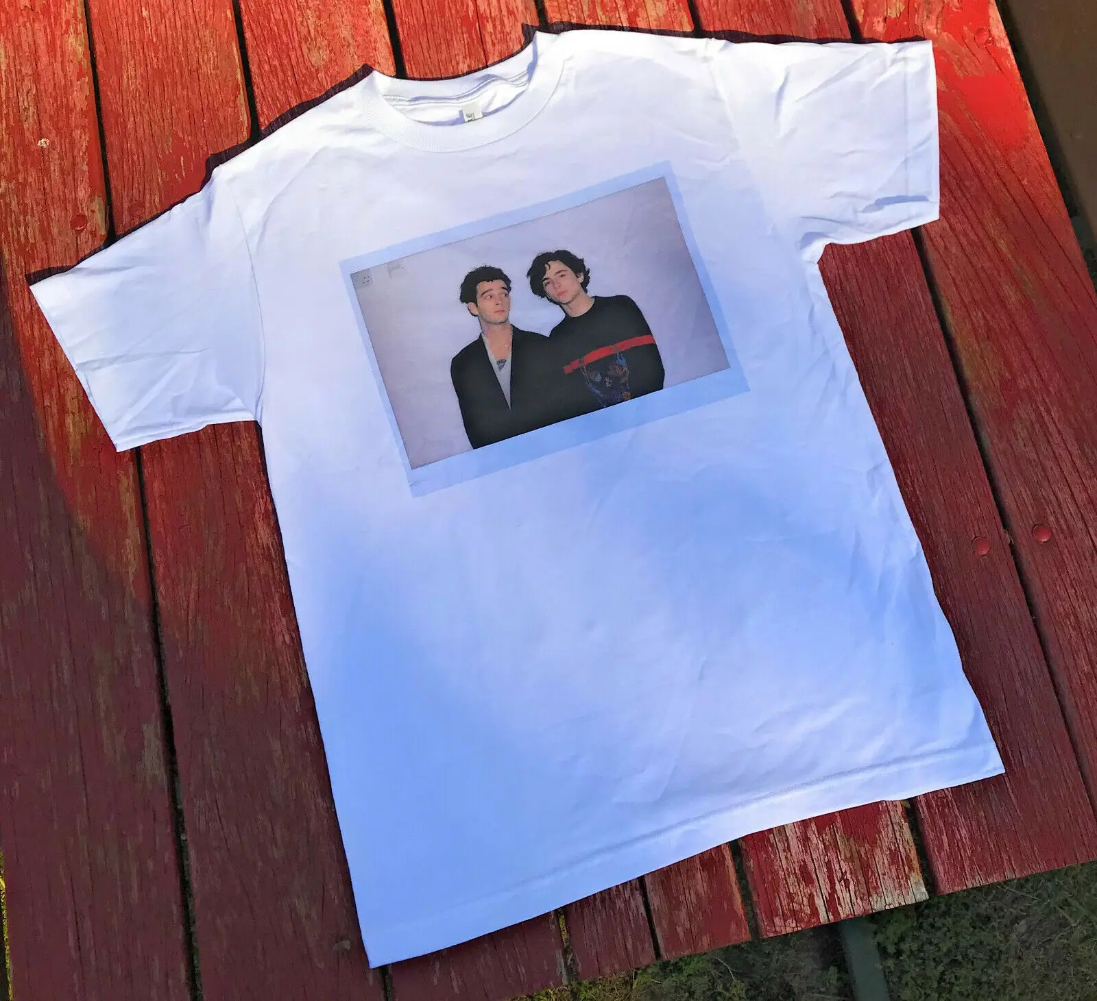 

The 1975 Inspired Matt Healy and Timothee Chalamet Shirt Men Short Sleeve Tee male brand teeshirt men summer cotton t shirt