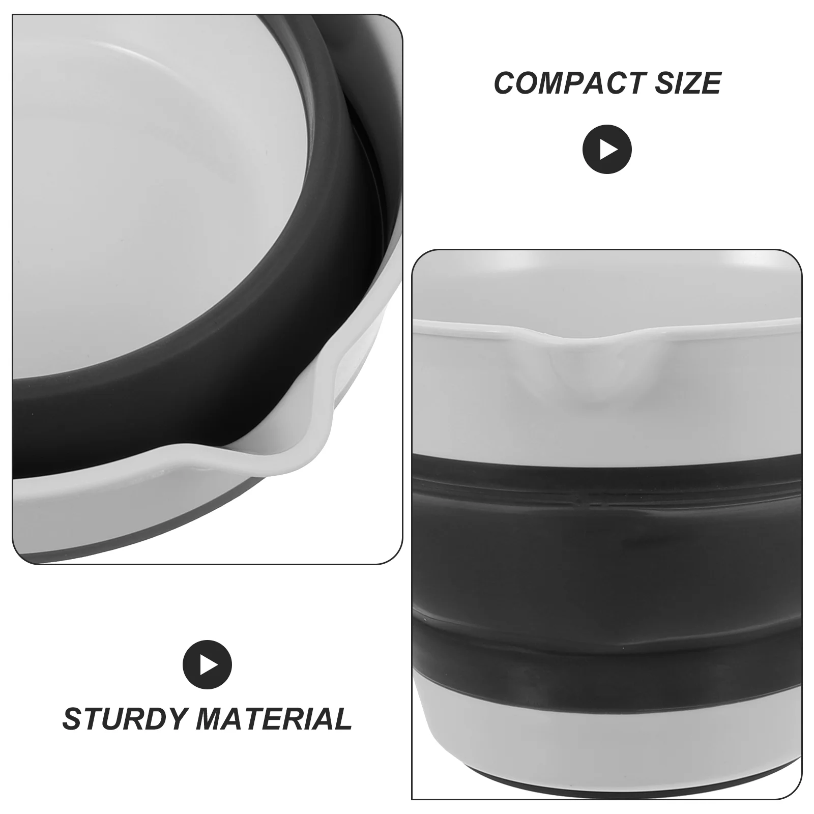 Портативный половник для воды ванны складной совок уличная ложка ковш серая
