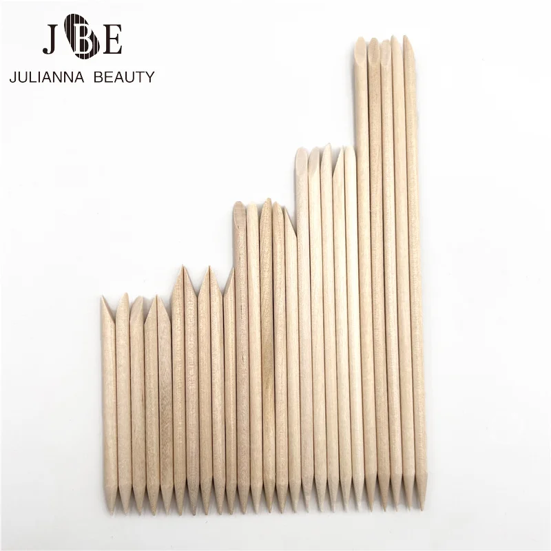 

5 различных размеров оранжевые деревянные палочки для кутикулы толкатель для кутикулы инструмент для удаления вилок для ногтей инструменты для маникюра 10/30/50/100 шт/комплект