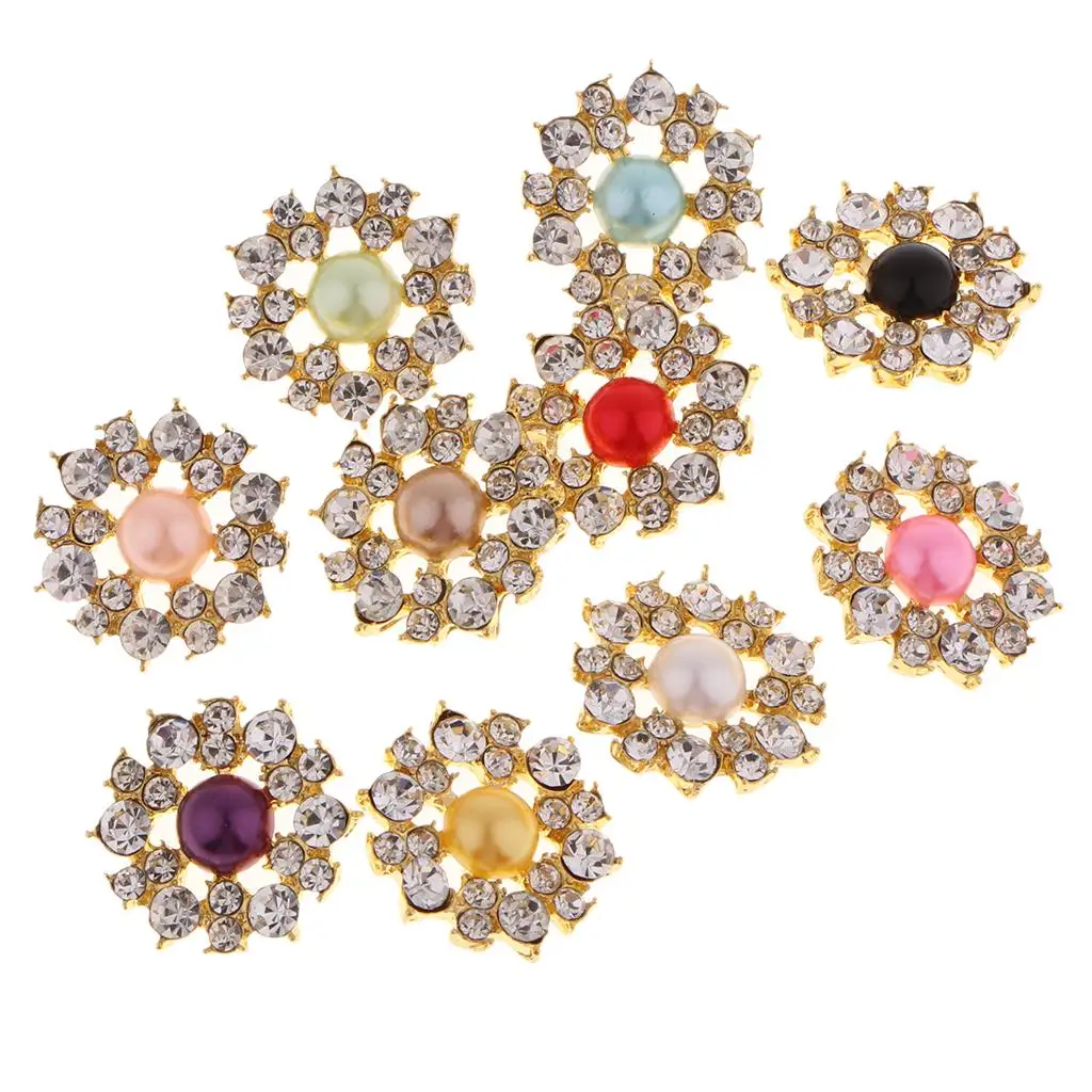 

Искусственный цветок для пуговиц ручной работы, упаковка из 10 штук отлично подходит для одежды, сумок, повязок на голову, украшения для упаковки подарков