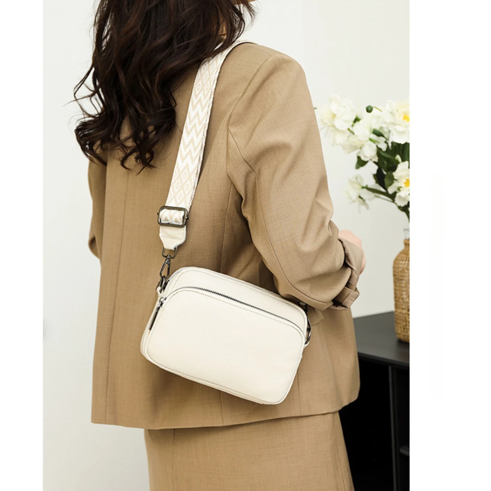 

Crossbody Bag for Women Cowhide Messenger Shoulder Bag,Leather Crossbody Bags,Luxury Designer Handbag High Quality,Bum Bag