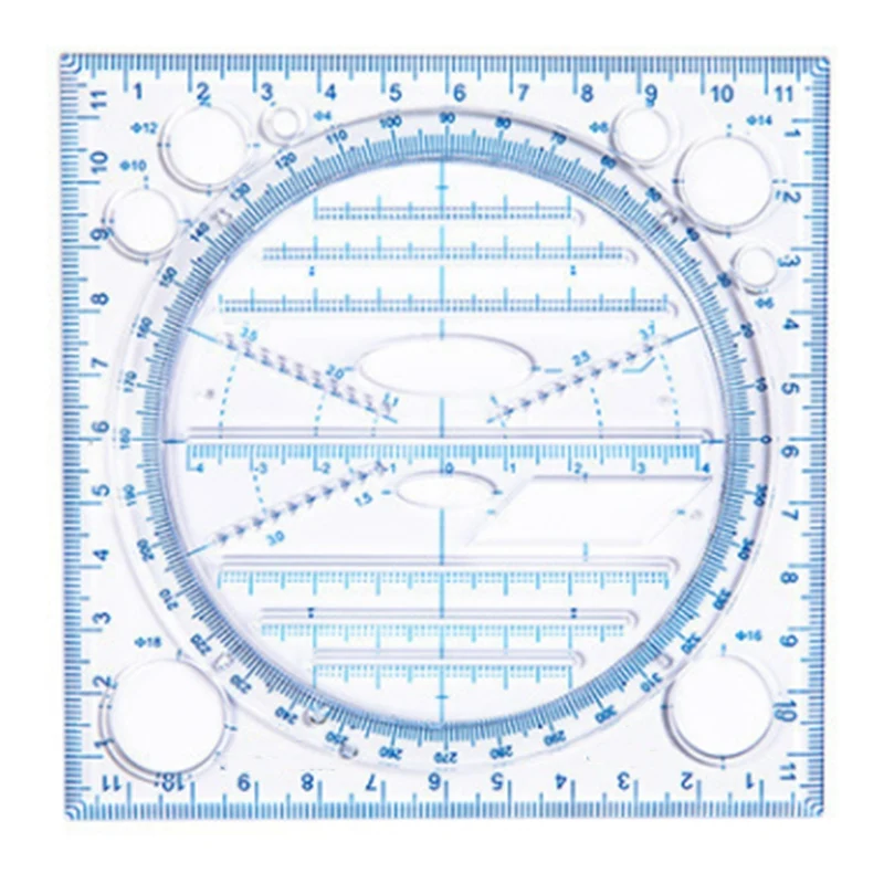 

Multifunctional Drawing Ruler Multipurpose Draw Round Curve Horizontal Parallel Line Vertical Parallel Line Rulers