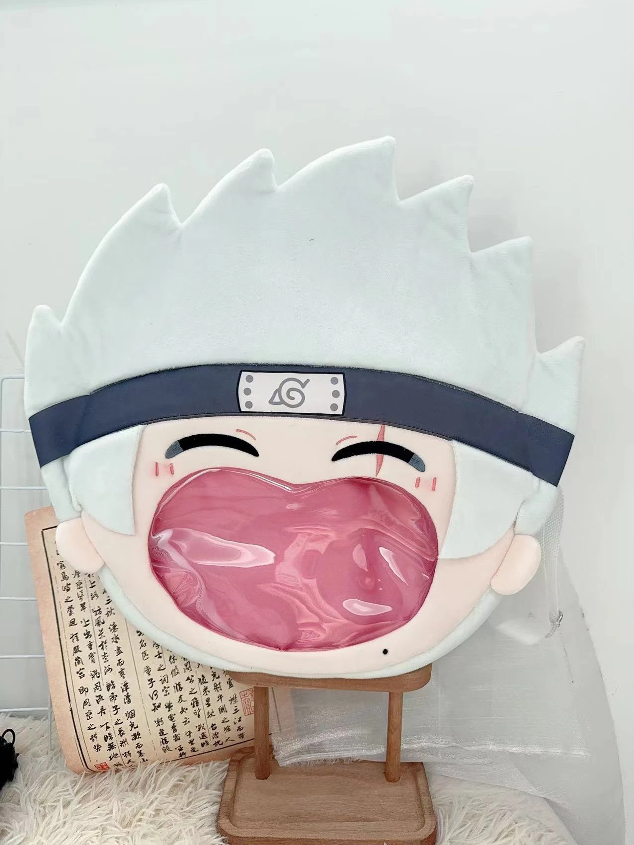 Прозрачный рюкзак с большим ртом для косплея Какаси хатакэ из игры аниме