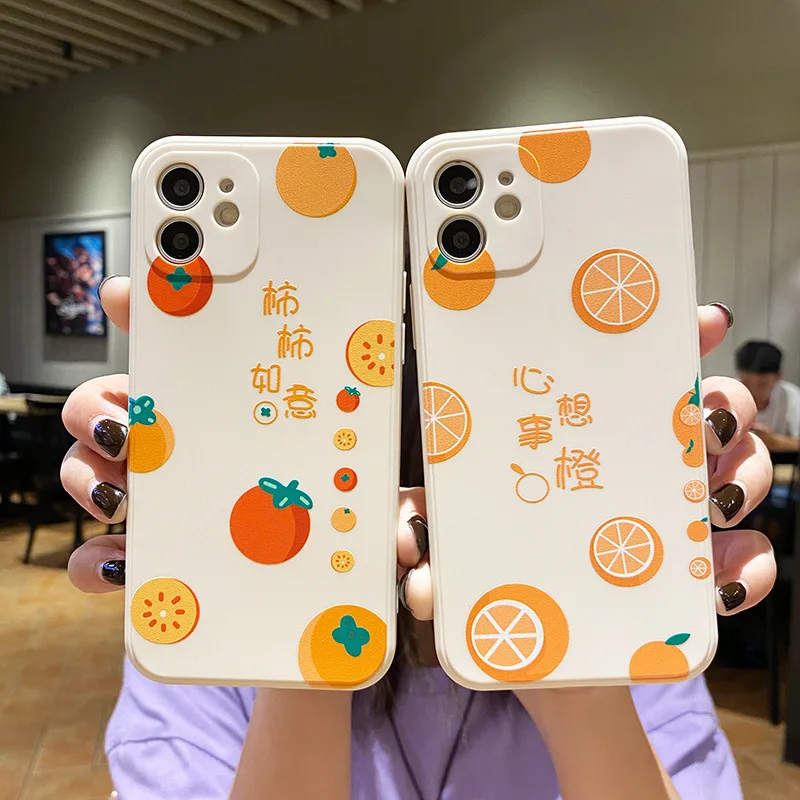 

May All Your Wishes Come True White Phone Case For iPhone 11 12 13 Pro MAX 13 12 Mini 6 6S 7 8 Plus SE 2020 X XR XS MAX Orange
