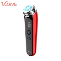 portable vibrating beauty machine with ion and ultrasound facial beauty instrument device
