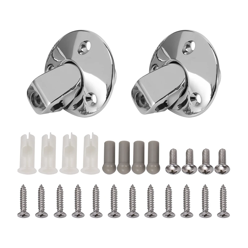 

Комплект опорных кронштейнов Sunvisor, хромированные с винтовыми втулками, солнцезащитный козырек для Cadillac Chevrolet Pontiac 1960-1977 Coupe