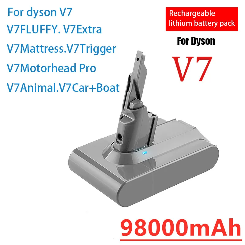 

100% neue Dyson V7 batterie 21,6 V 68000mAh Li-lon Akku Für Dyson V7 Batterie Tier Pro staubsauger Ersatz
