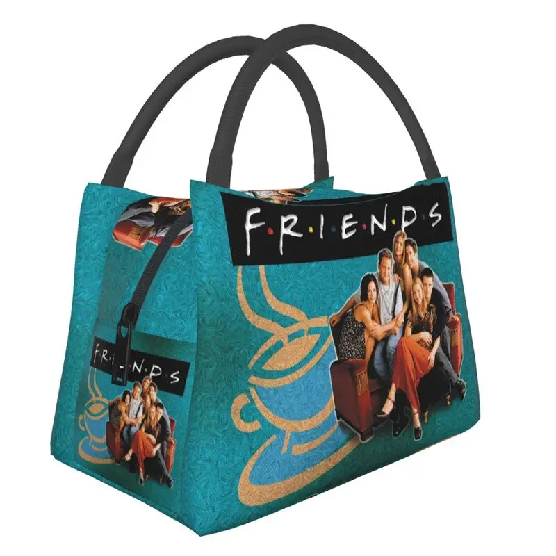 

Изолированные сумки для обедов для друзей для женщин, Классический Портативный термоохладитель для ТВ-шоу, коробка для бенто, для кемпинга и путешествий