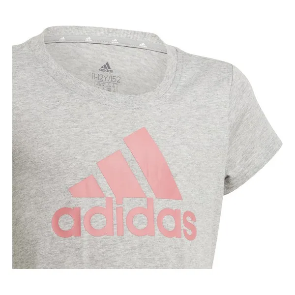 Детская футболка с коротким рукавом Adidas G BL T GN4071 серый хлопок -  купить по выгодной цене | AliExpress