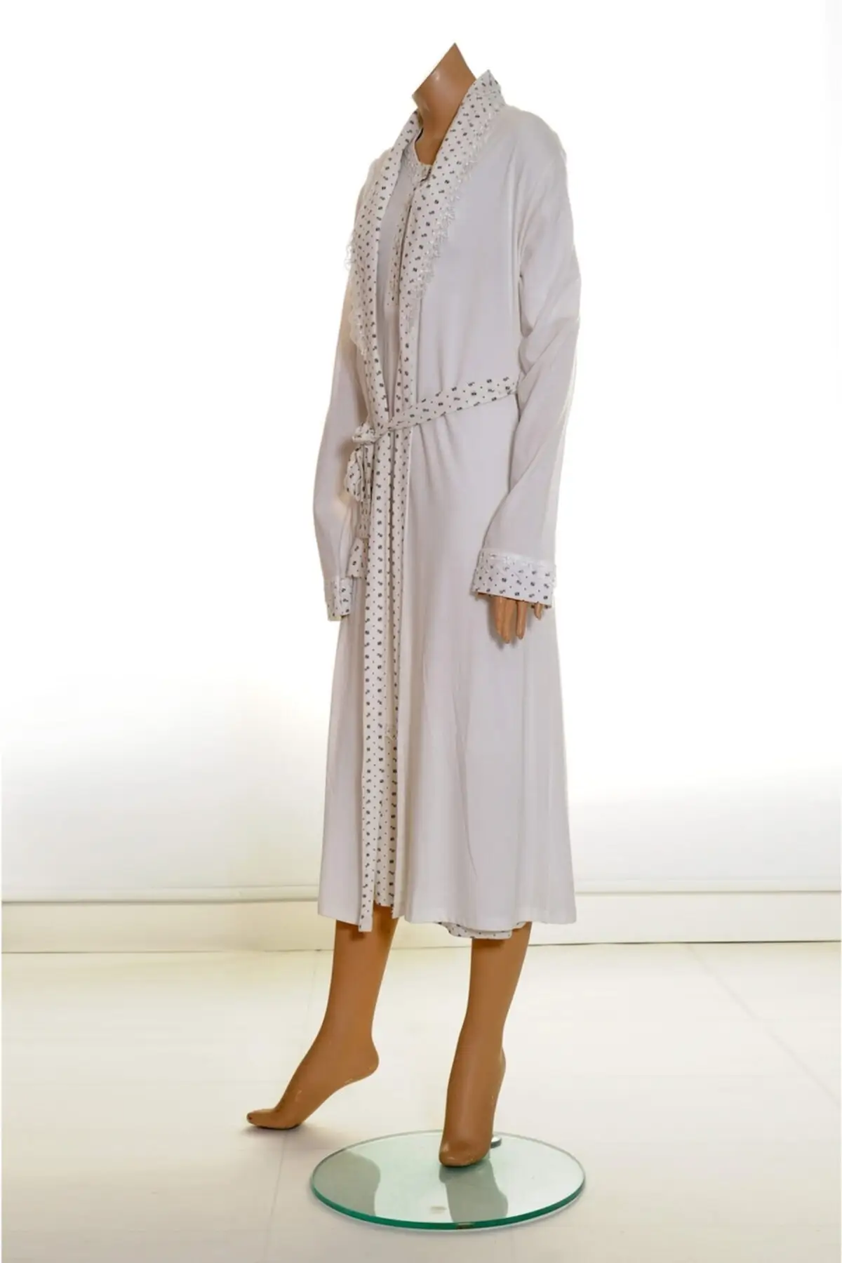 

Dressing Gown Ecru Fashion Robe Female Bathrobe Sexy Peignoir Kimono Bride Dressing Gown Gown Gown Gown Gown