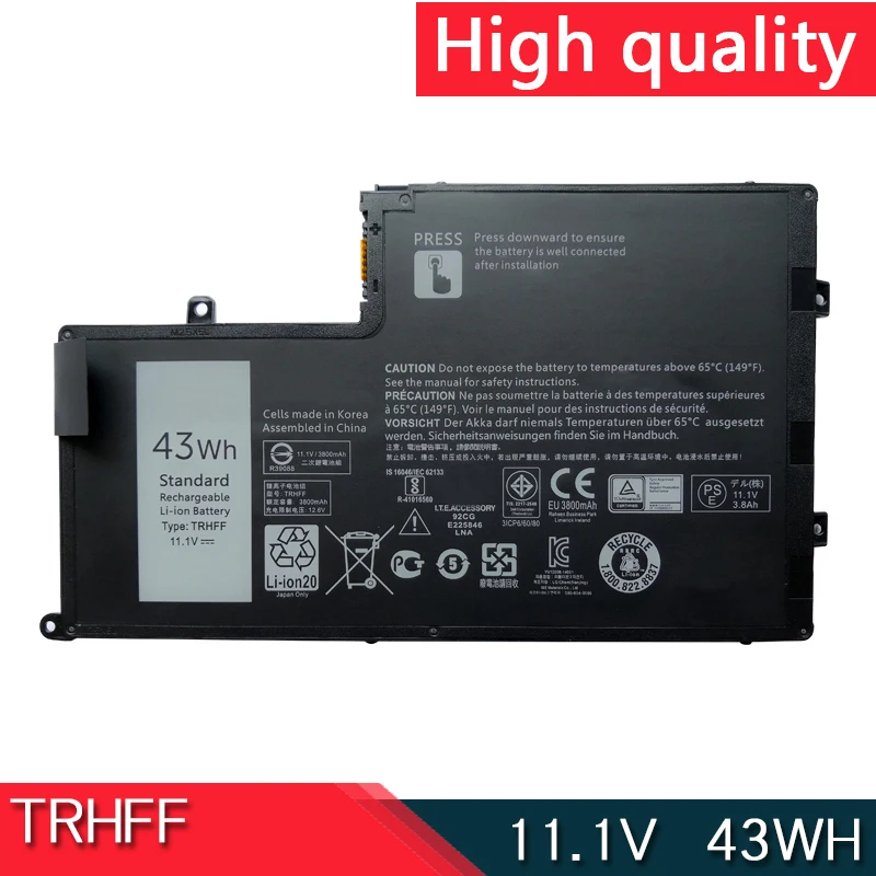 НОВЫЙ аккумулятор TRHFF 11 1 В 43 Втч для Dell Inspiron 5547 5545 5548 5447 5445 5448 14-5447 15-5547 Latitude 3450 3550 1V2F6