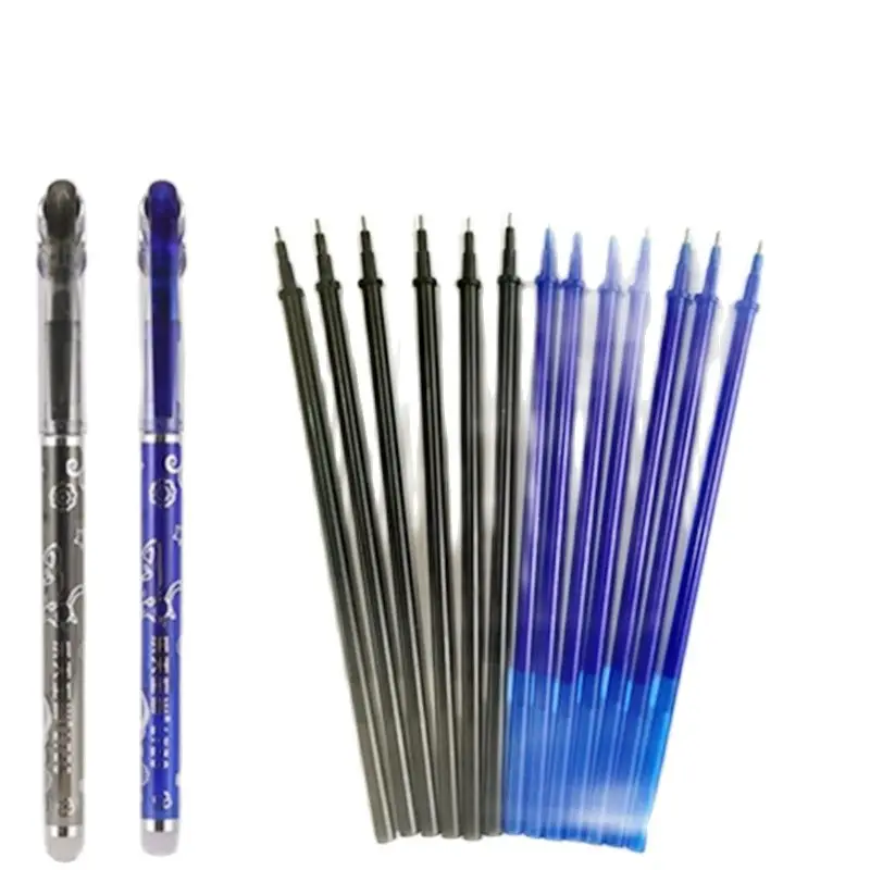 

12 Pack 6 Blue 6 Black Erasable Gel Pen Refills Gel Ink Refills Friction Erasable PensFine Point 0.7 mm Perfect for Writing