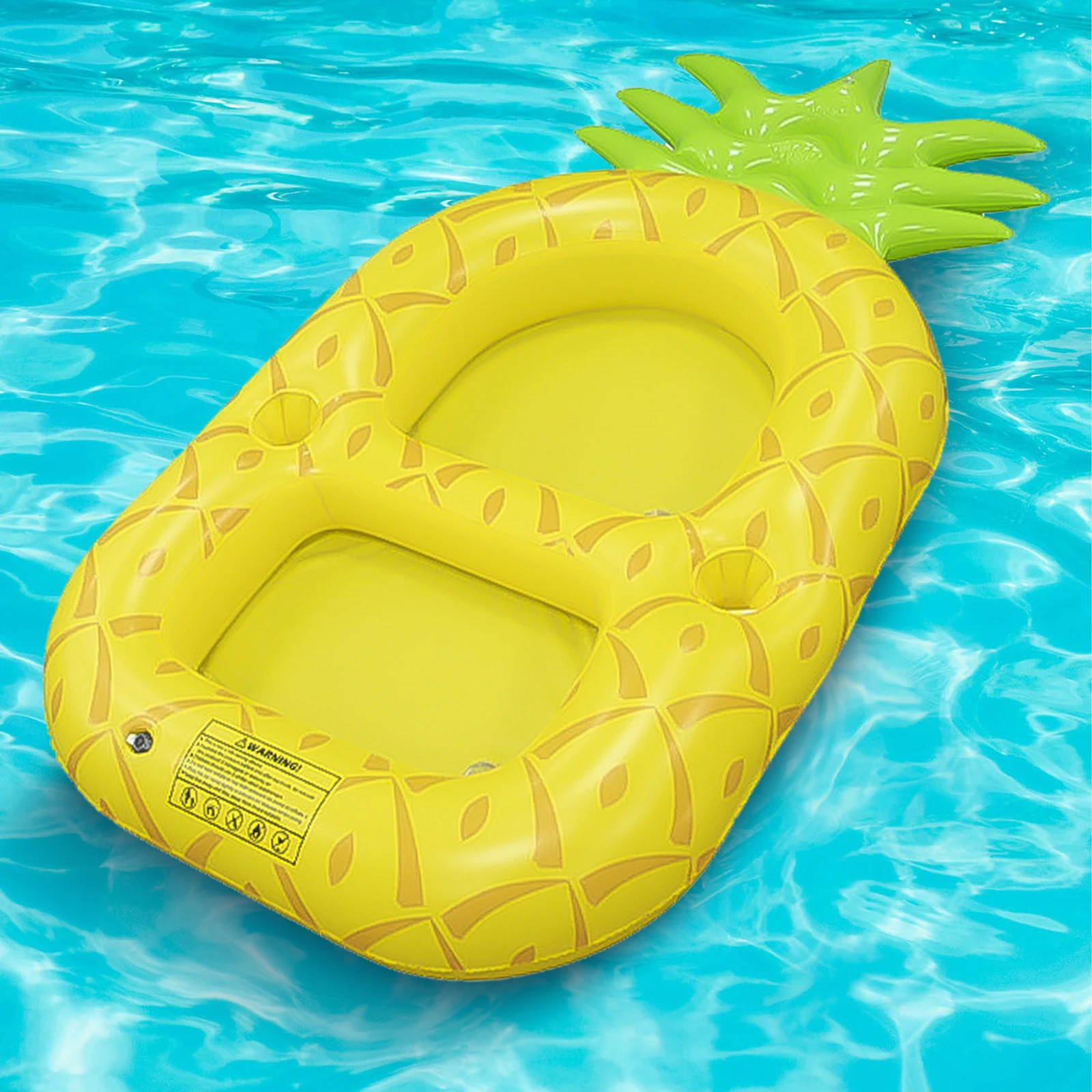 

Inflatable Water Floating Ice Bucket Multi-hole PVC Float Drink Cup Holder Reusable Foldable Leakproof Swimming Pool Accessories