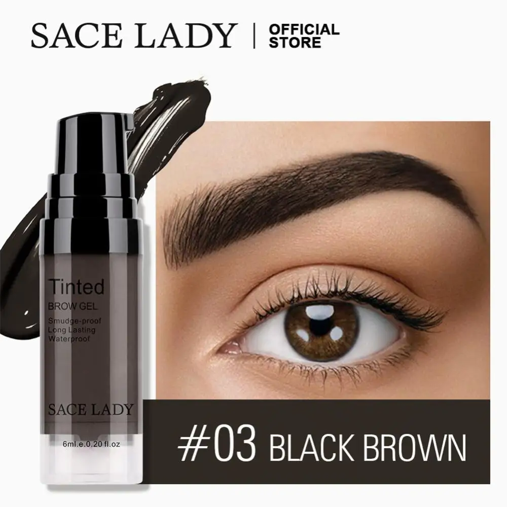 

6ml Eyebrow Enhancer Black Brown Eyebrow Gel Liquid Eyebrow Cream Eyebrow Wax Pomade Waterproof Eye Brow Tint Cream Eyes Makeup