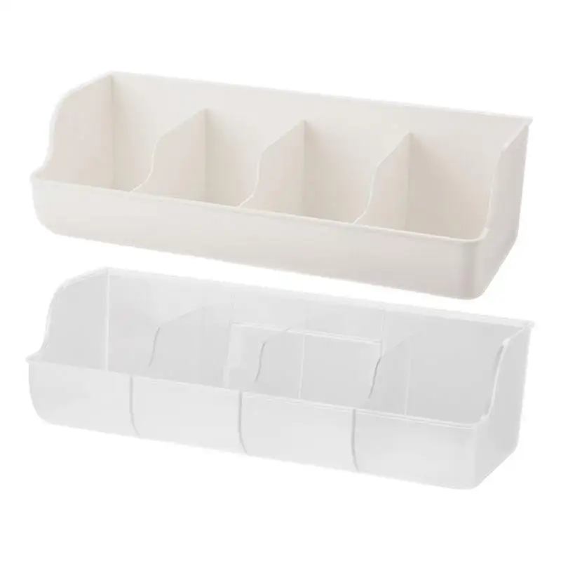 

Self Adhesive Bathroom Holder Wall mounted four compartment storage box bathroom toiletries storage rack Shower Storage Shelf