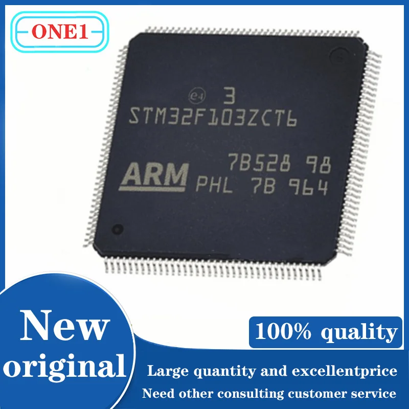 

1PCS/lot STM32F103ZCT6 STM32F103 IC MCU 32BIT 256KB FLASH 144LQFP IC Chip New original