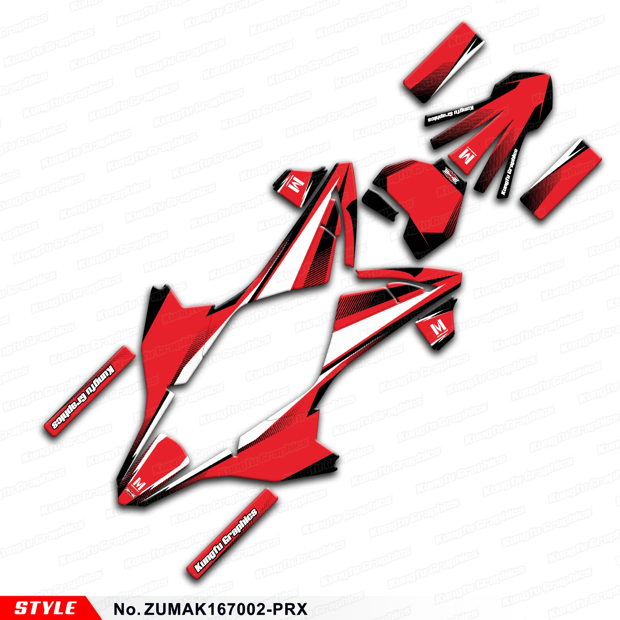 Комплект графических наклеек для мотоцикла JY RACING ZUUMAV K1 50 60 70 детский мини-байк