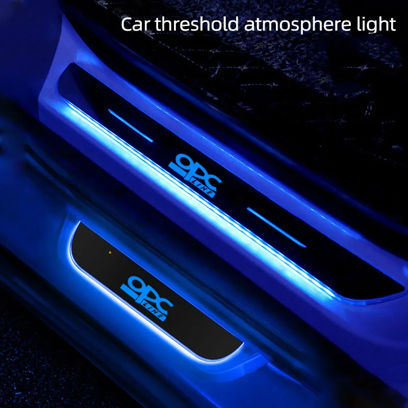 

Car Scuff Plate Pedal Door Sill Pathway Light For Opel OPC Line Astra h g j k f Mokka Zafira a b Corsa c d Insignia Accessories