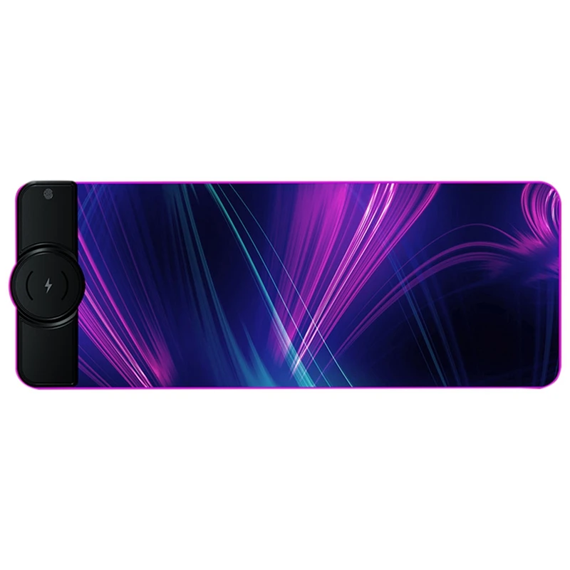 

Коврики для мыши, коврик для мыши с беспроводной зарядкой, Большой светящийся Настольный коврик RGB, компьютерная клавиатура, роскошный неск...