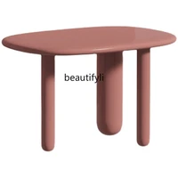zqtea table wooden combination modern home side table macaron fashion simple and irregular pier table