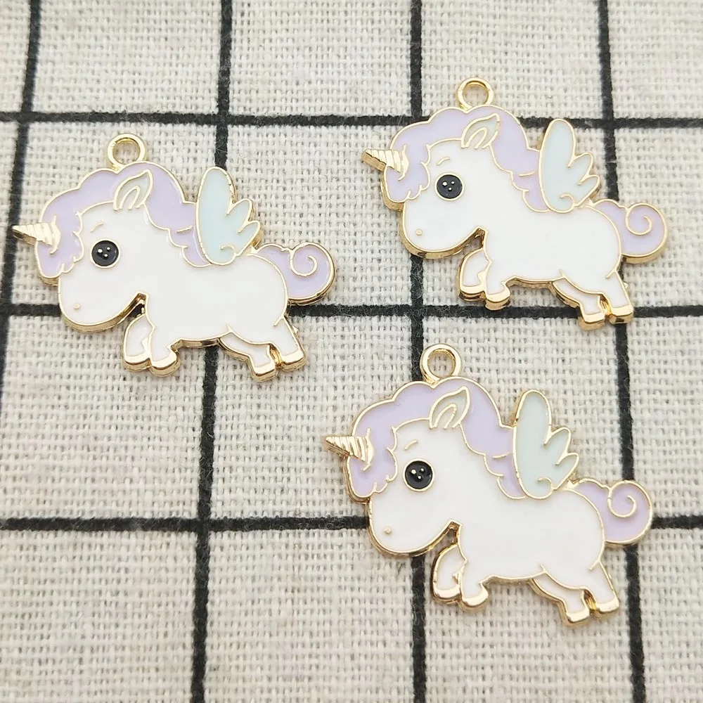 

10 шт., эмалевые Аксессуары для украшений, 23 х31 мм