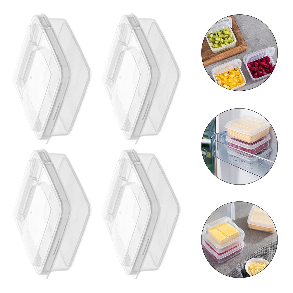 

Box Cheese Container Fridge Refrigerator Storage Butter Keeper Slice Fruit Containers Organizer Lunch Vegetable Saver Dish Fresh