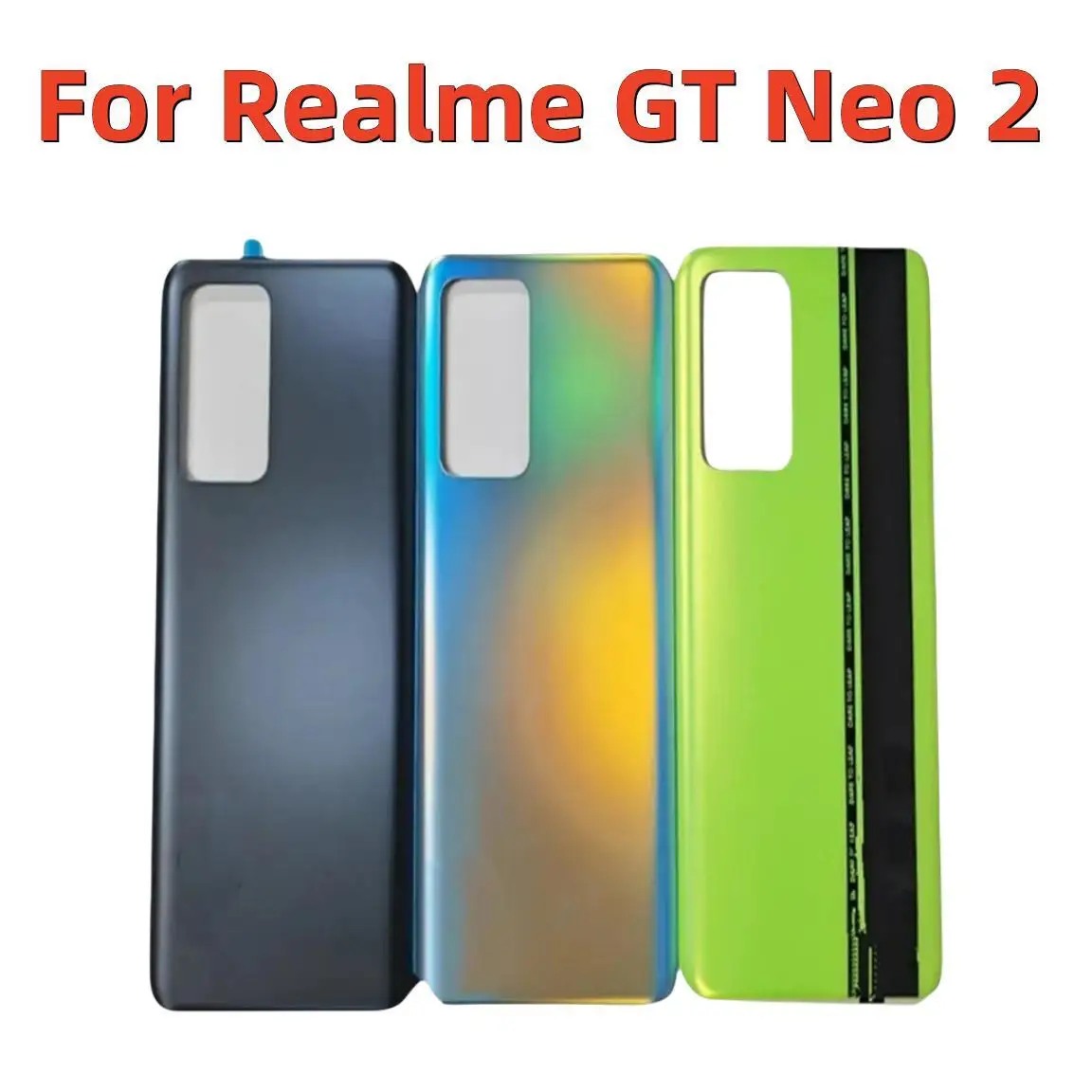 

Для Realme GT Neo 2 Neo2 5G RMX3370 Корпус чехол Замена Reapir не с объективом камеры