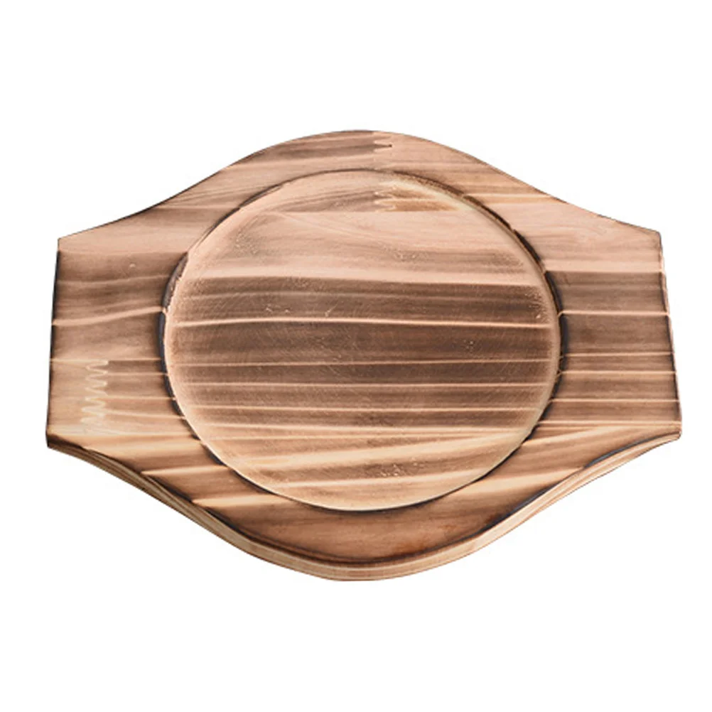 

Trivet Bowl Hot Pot Wood Stone Mat Base Wooden Casserole Dolsot Korean Holder Trivets Tray Dish Bibimbap Pan Iron Cast