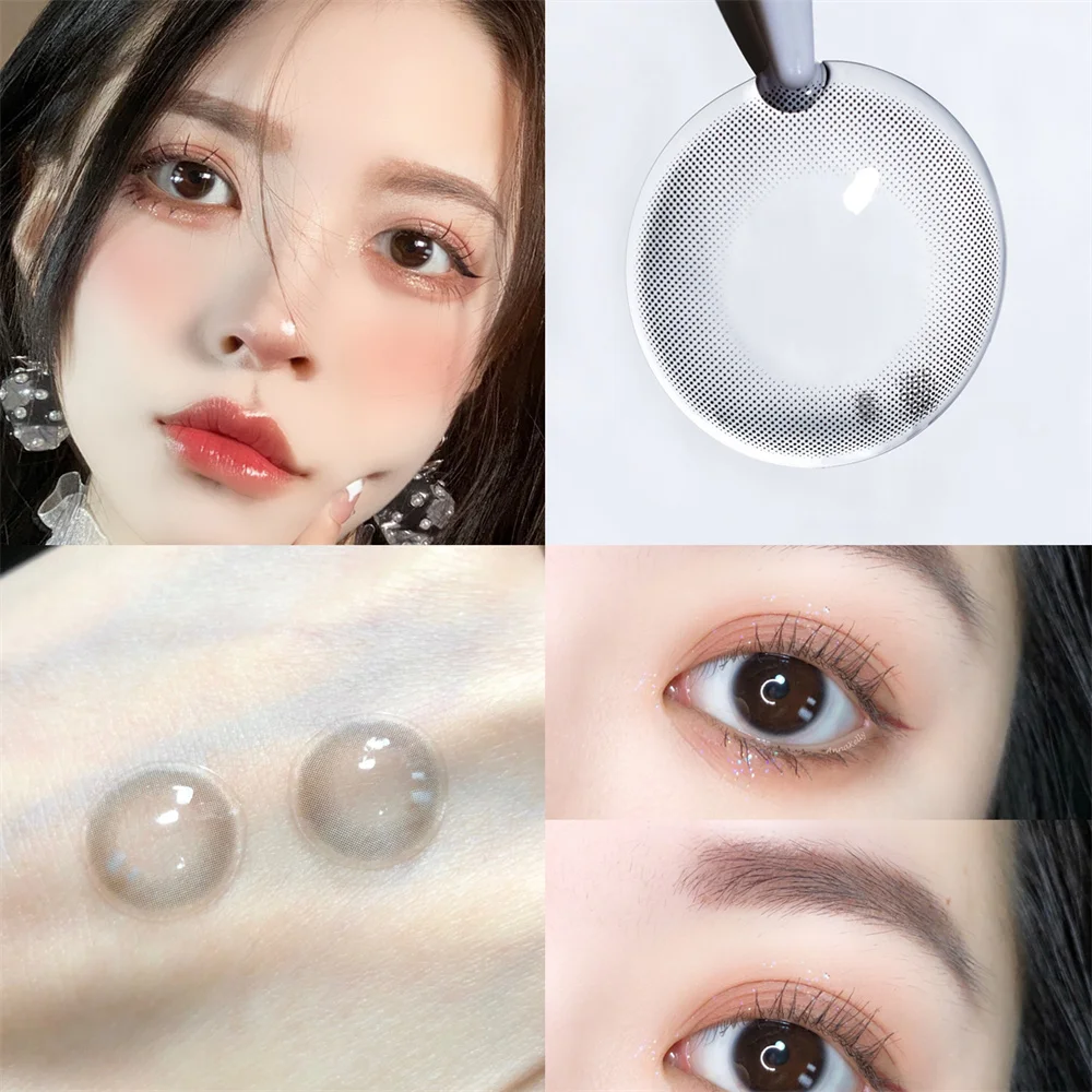 2 шт./пара контактные линзы черного цвета для макияжа глаз