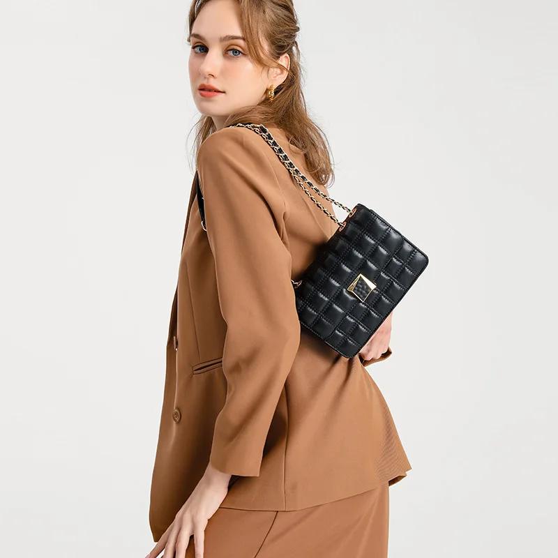 

Luxury New Designer Bags Ladies Leather Chain Messenger Bag Ladies Handbag Shoulder Bag Messenger Bag Women Za Clutch
