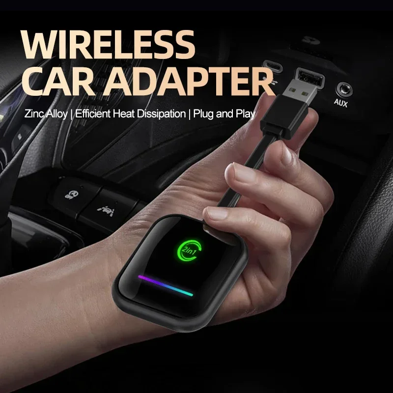 Фото Для Nissan Armada с USB-адаптером питания Carplay Android Auto 5 ГГц Wi-Fi Plug and Play Мини-адаптер Auto Connect Smart Box №5