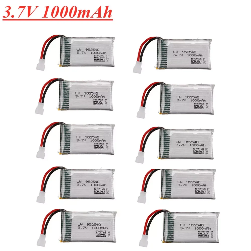 

NEW2023 3.7V 1000mAh 25c Lipo Battery 952540 For Syma X5 X5C X5C-1 X5S X5SW X5SC V931 H5C CX-30 CX-30W RC Quadcopter Spare Parts