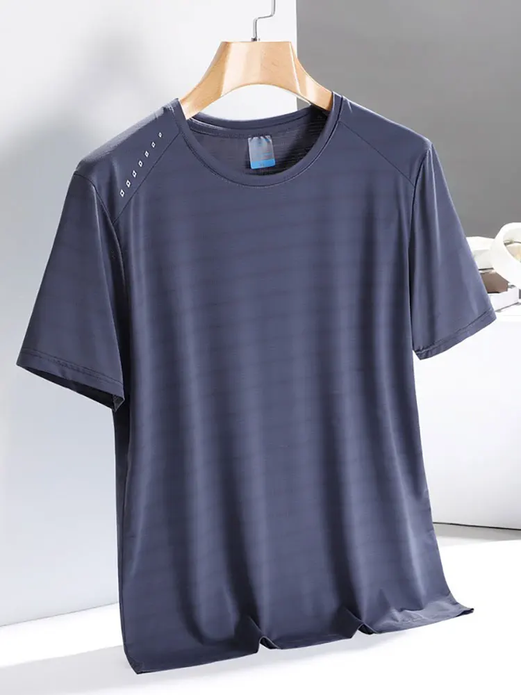

Mens Shirt Loose Summer Quick-drying Sports Short-sleeved Yoga Top Women Casual Table Tennis Badminton Round Neck Training 2022