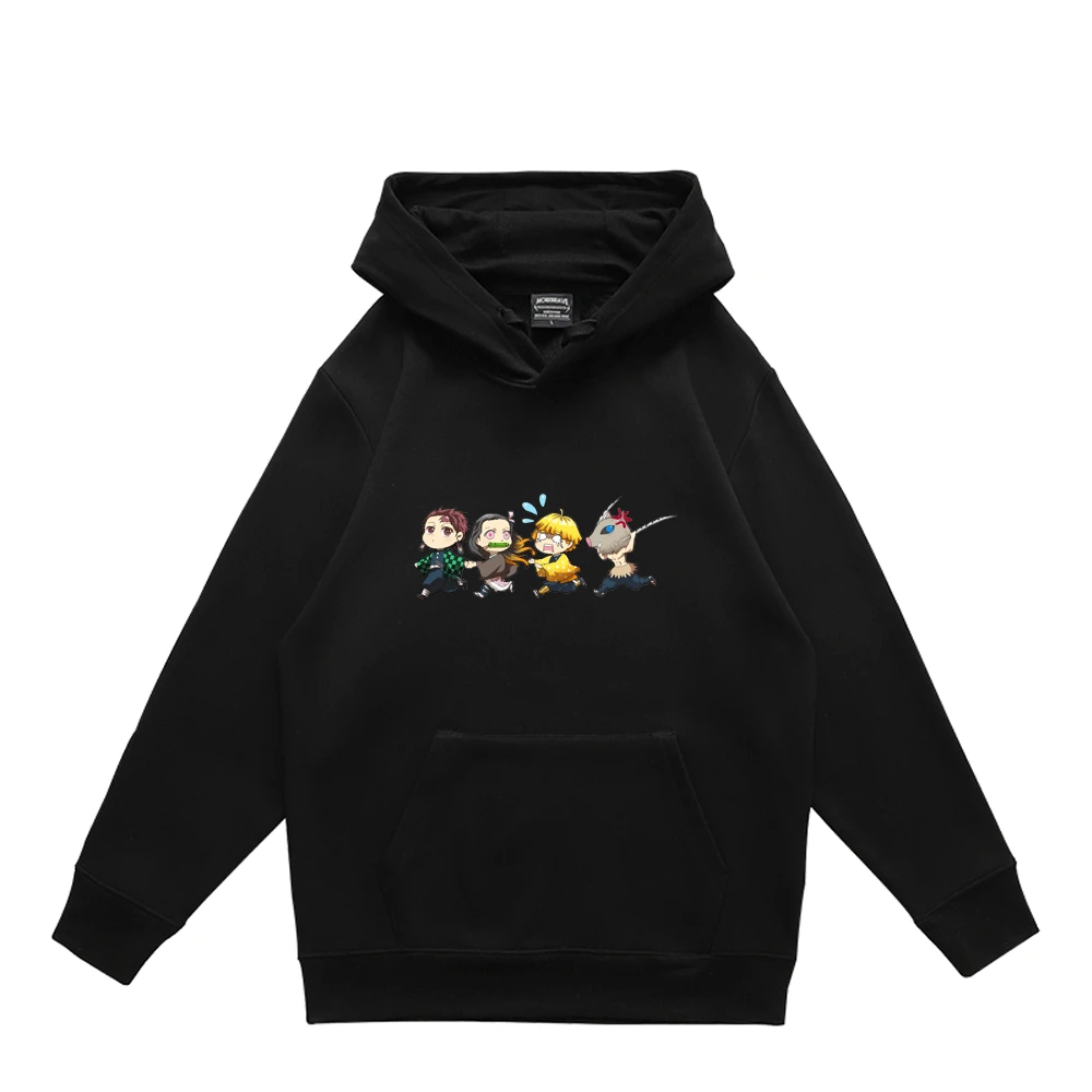 

Kimetsu No Yaiba Squad Lightweight Hoodie Demon Slayer Anime Hoodies for Men and Women Winter Couple Trend Oversized Pullover
