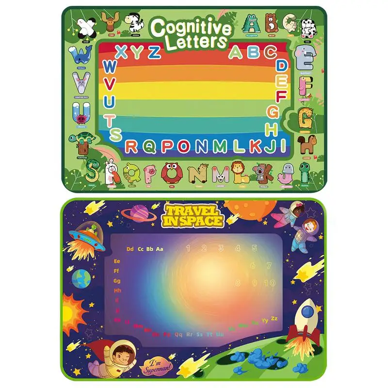 

Water Drawing Mat With Pens Water Doodle Mat Writing Doodle Board Coloring Books Water Painting Rug Kids Educational Toys