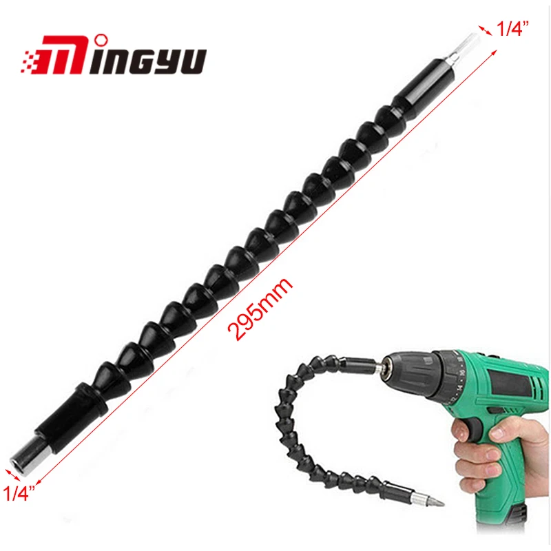 

Flexible Shaft Screwdriver Bit Extension 1/4" Hex Shank 295mm Long Bit Holder Connect Link Electronics Drill