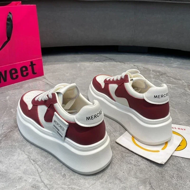 Кроссовки женские универсальные на платформе дышащие повседневная весенняя