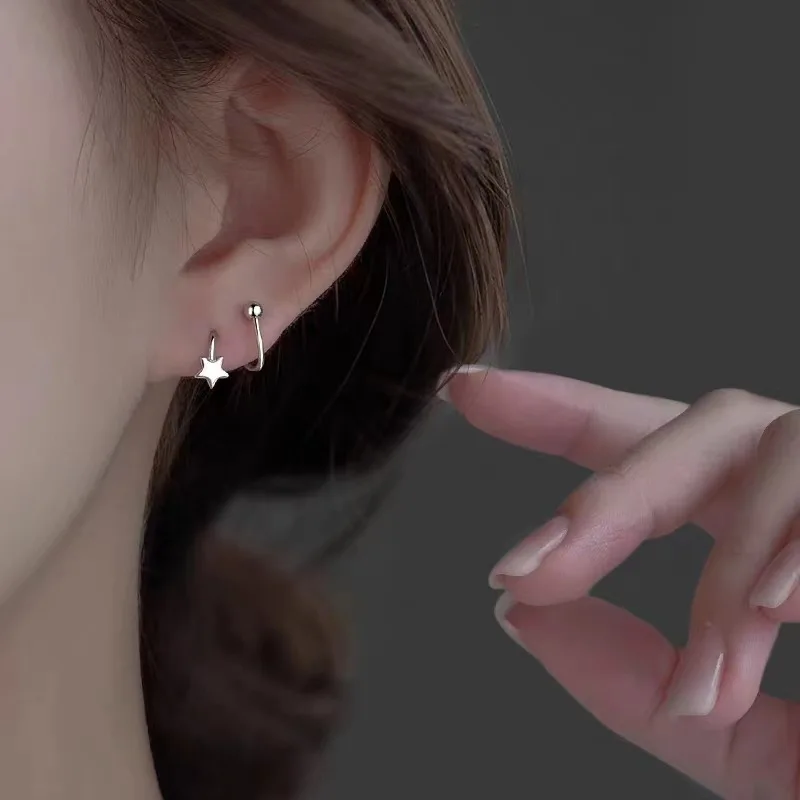 

Fashion 316 Stainless Steel Mini Zircon Cartilage Piercing Stud Earring For Women Tragus Piercing women's Body Jewelry 1pc