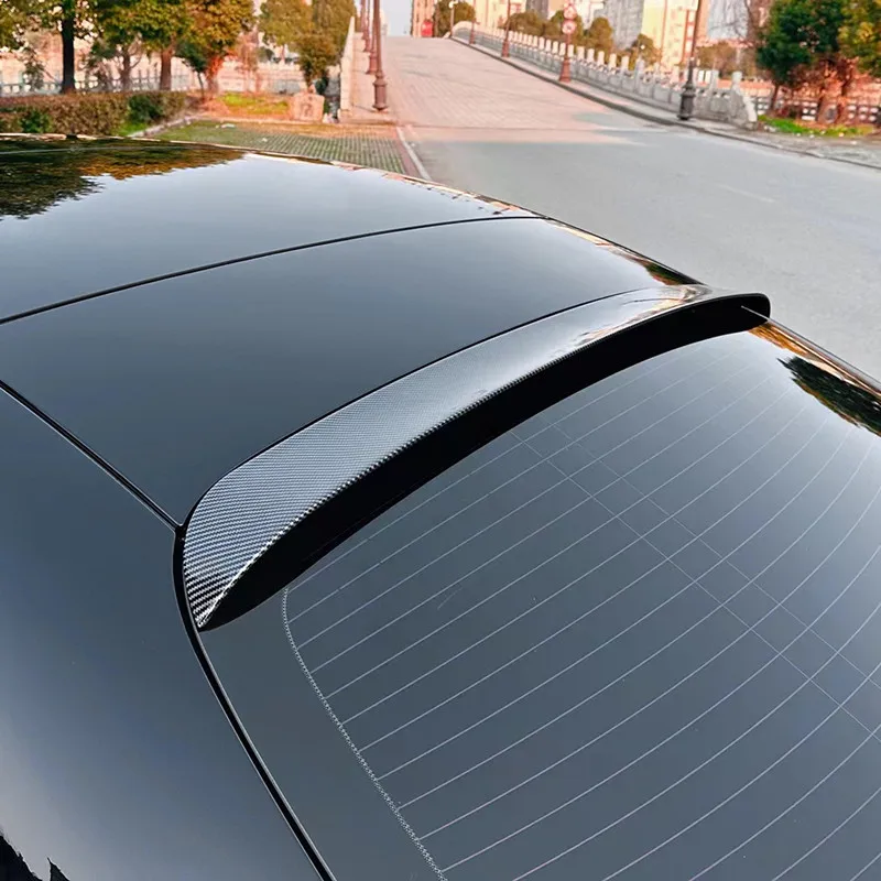 Фото Для Mercedes Benz E-Class W214 E260 E300 черный карбоновый спойлер на заднее лобовое стекло автомобиля крылья внешние тюнинговые аксессуары часть №4