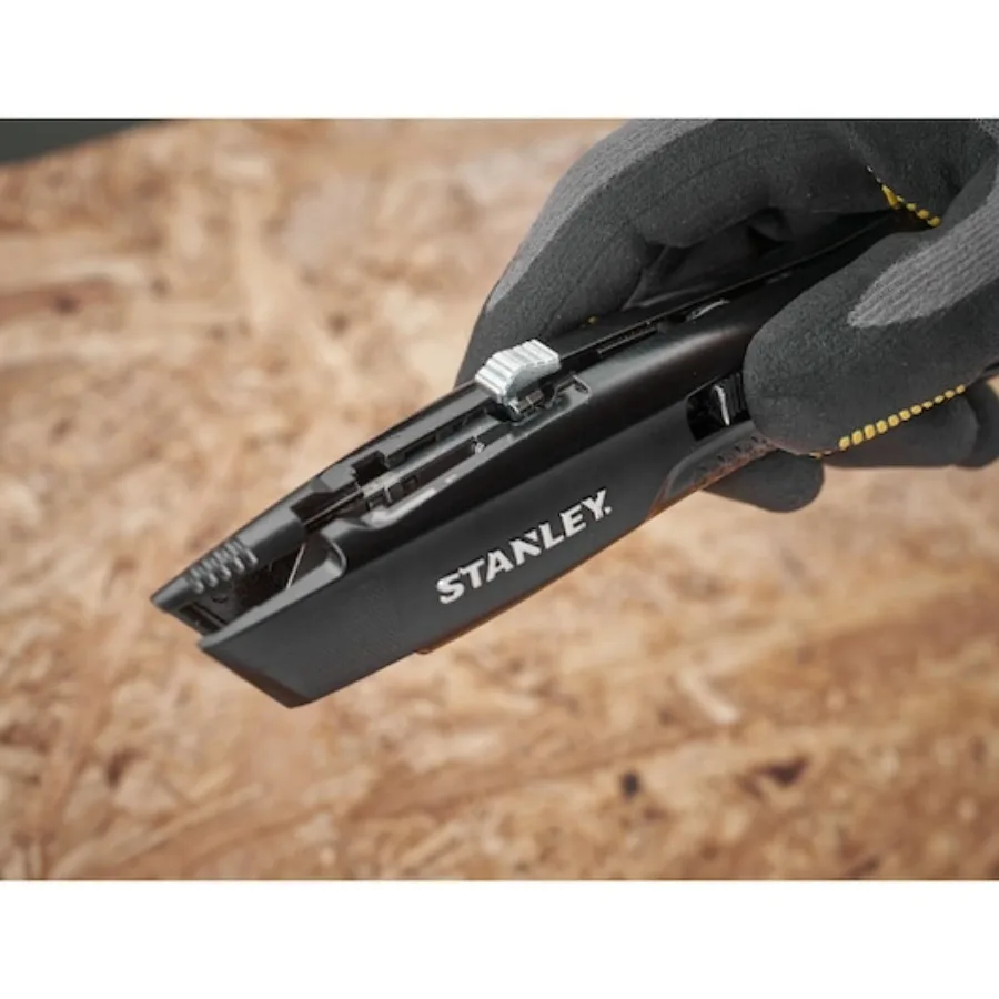 Фото Нож универсальный Stanley FatMax FMHT10504-0, 170 мм, с открыванием одной рукой, сверхпрочный, профессиональный, для строительных работ №5