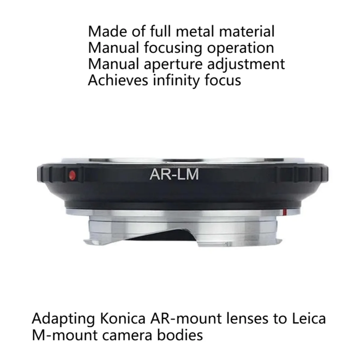 Фото Переходное кольцо для объектива AR-LM для объективов Konica AR на камеры Leica M (M5, M6, M7, M8, M9, MP, M10) — аксессуар для камеры Techart LM EA7 №1