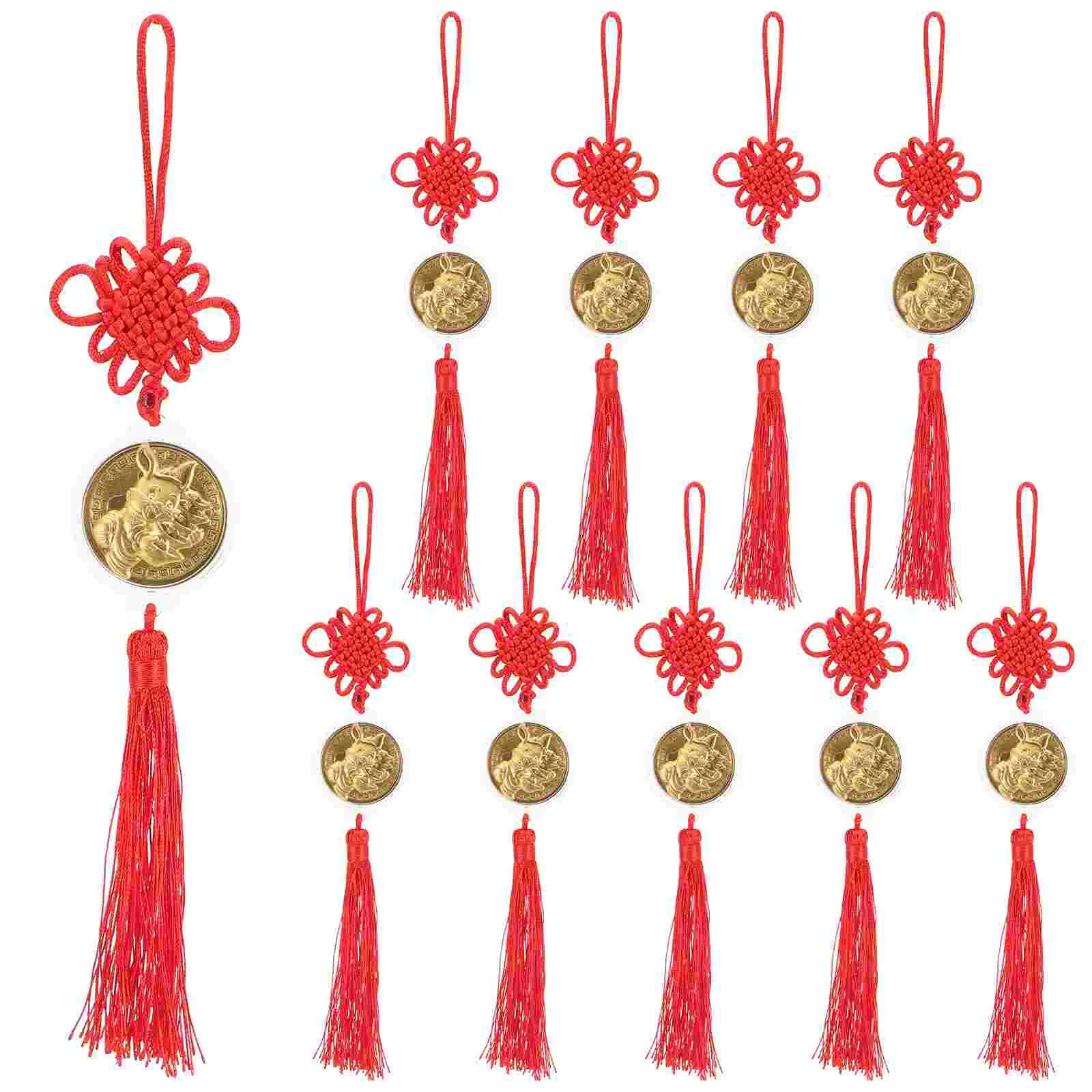

Chinese Yearpendant Gift Rabbit New Decoration Zodiac Room Hanging Knotcharm Commemorative Collection Spring Festival