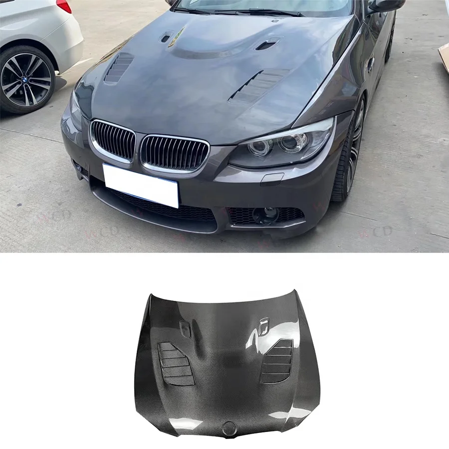 Высококачественный капот двигателя из углеродного волокна в стиле V для BMW 3 серии