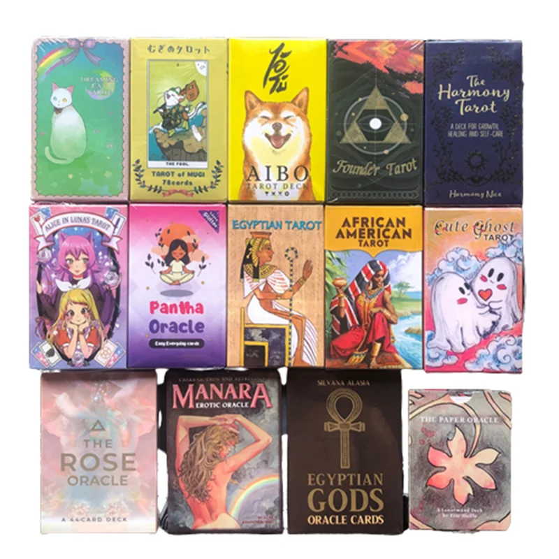 

15 Style English Tarot Board Games Oracle Divination Table Games Party Games Props Witch Prophecy