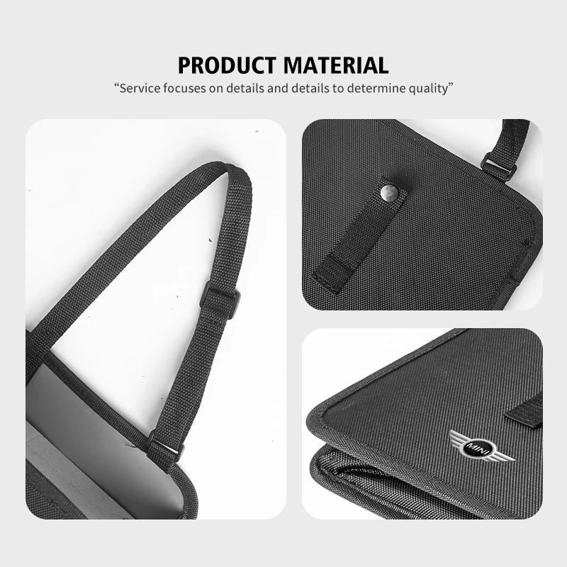 Складная мусорная корзина большой емкости на заднее сиденье автомобиля